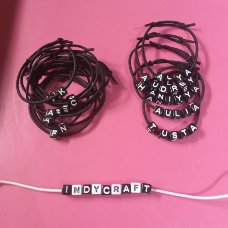 gelang nama gelang inisial huruf viral