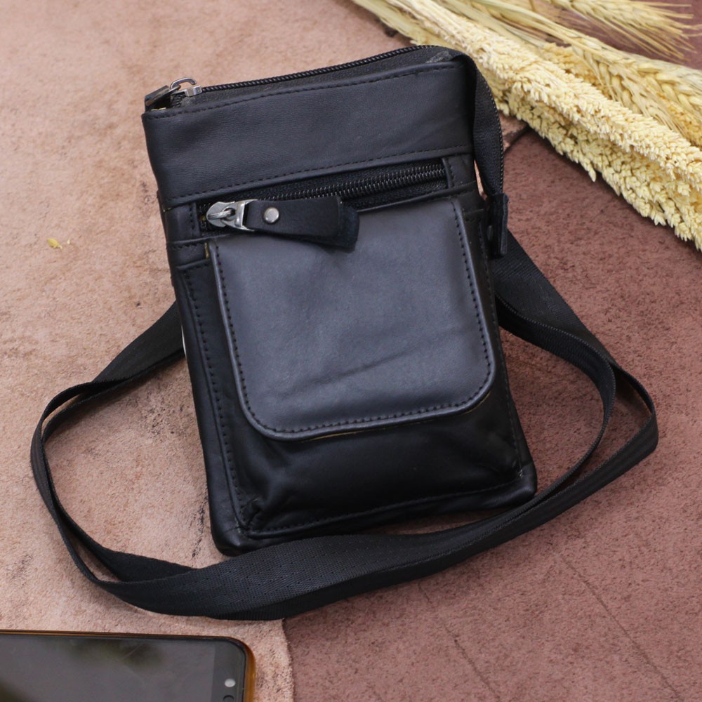 Tas Selempang Pria Kulit Sapi Asli Tas Slempang Pria Kulit Waistbag Pria P041