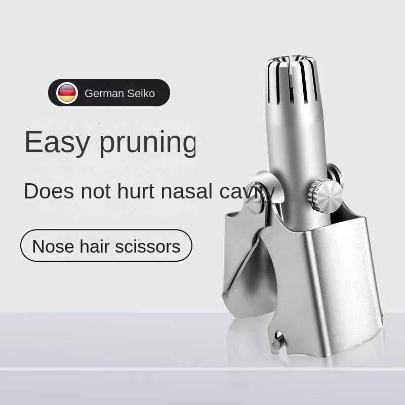 Nose Hair Trimmer Gunting Bulu Hidung Trimming Alat Praktis Pembersih Bulu Hidung Manual