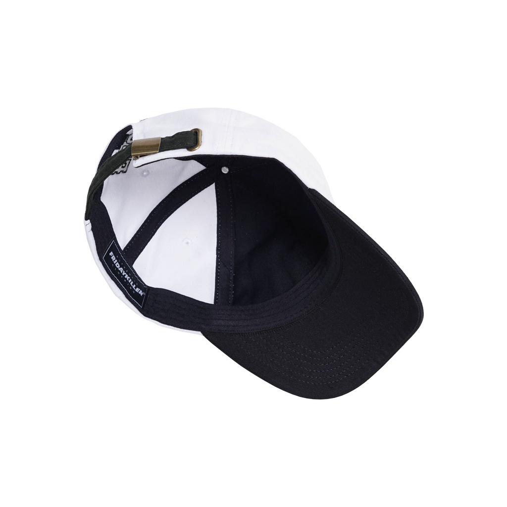 TOPI FRIDAY KILLER | DIPPY CAP WHITE BLACK