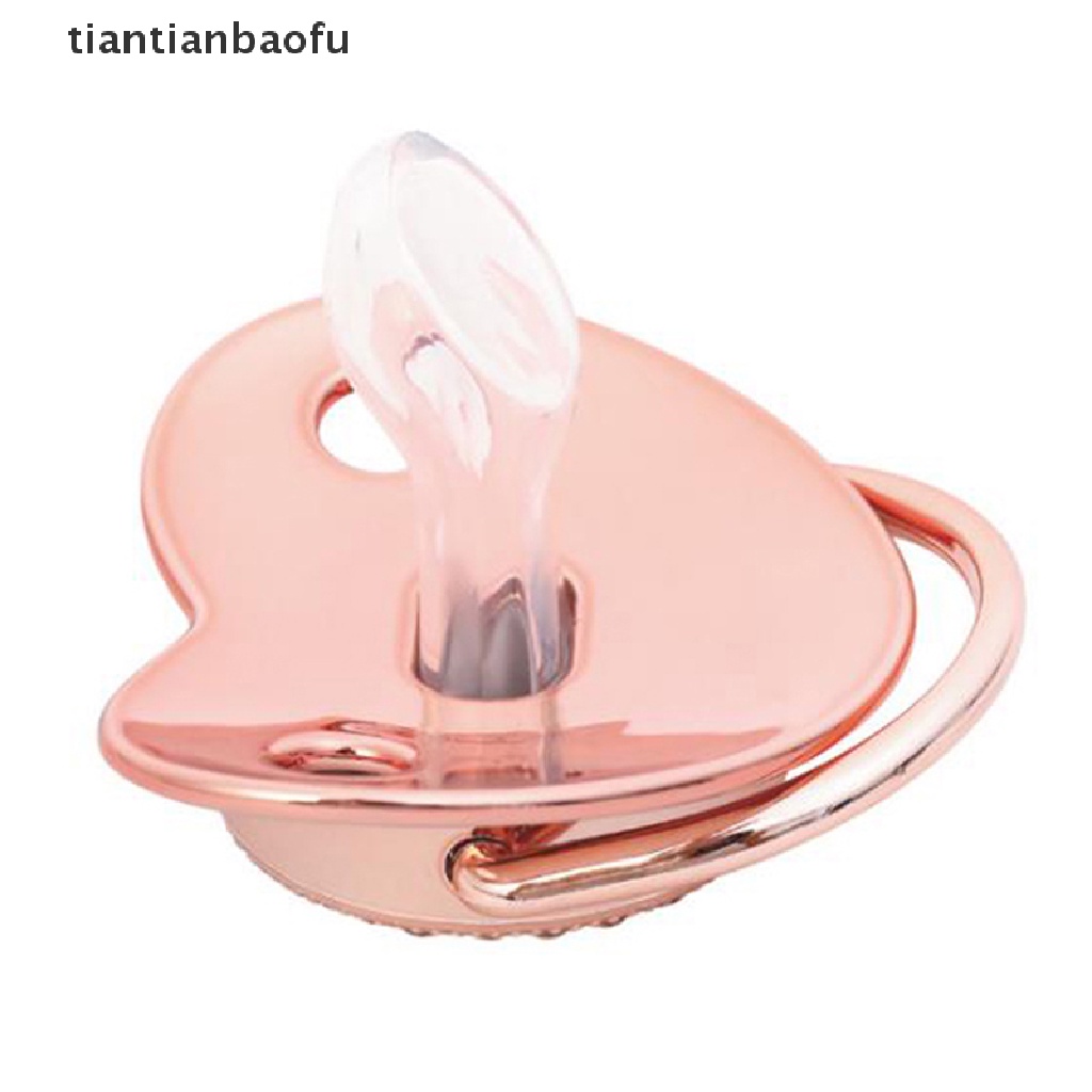 [tiantianbaofu] Rantai Klip Dot Bayi Baru Lahir Rose Gold Bling Silicone Baby Bayi Dot Butik