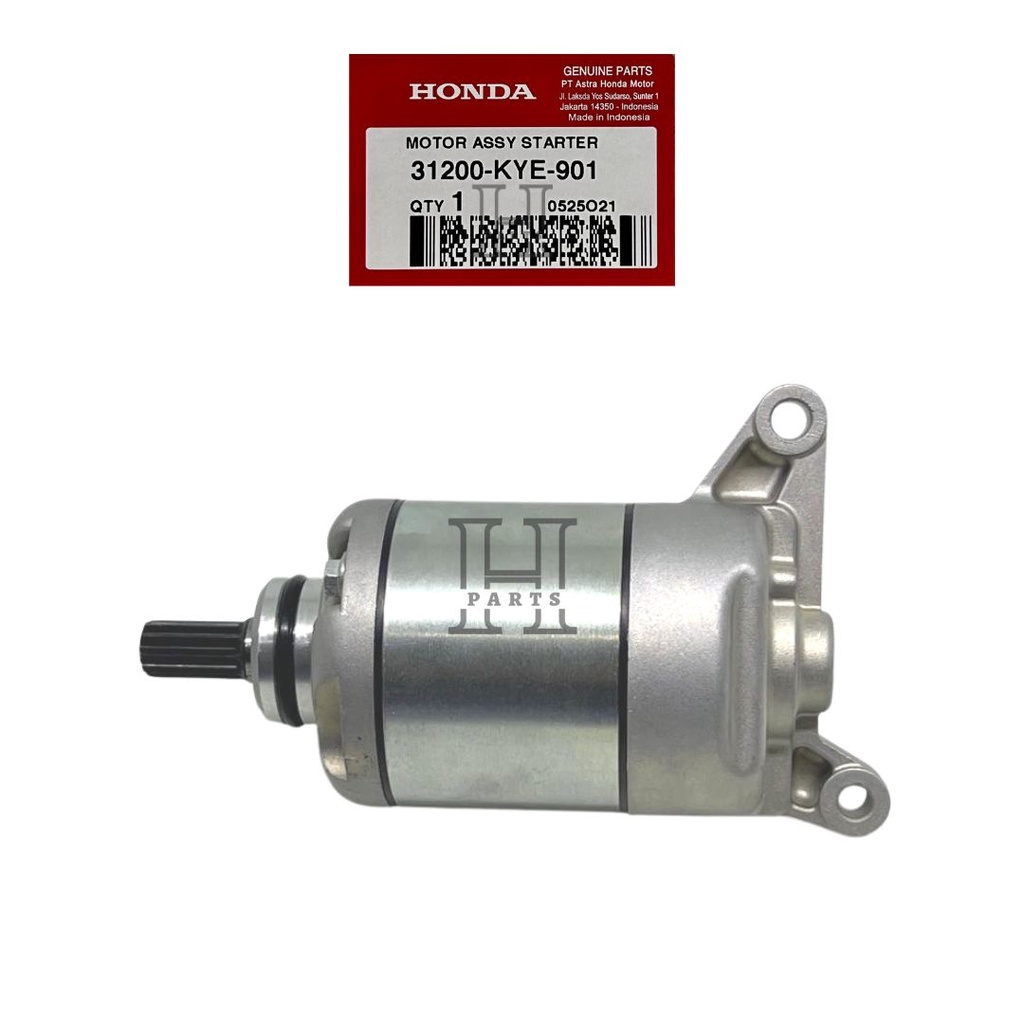 DINAMO STARTER MOTOR ASSY STARTER MEGAPRO MONOSHOK KARBU FI CB150 VERZA 31200-KYE-901 ASLI ORIGINAL AHM HGP HONDA