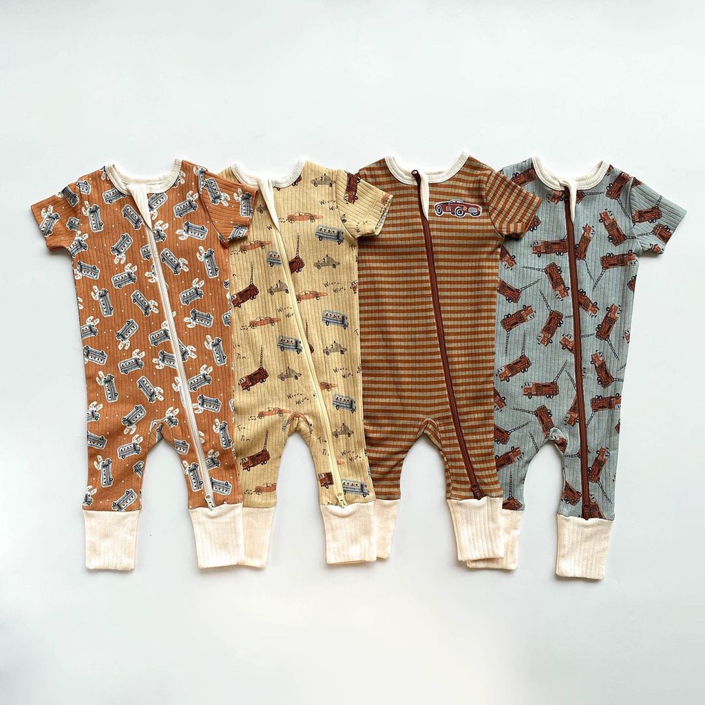 BOHOPANNA SHORT SLEEPSUIT ZIPPER / Baju Tidur Anak