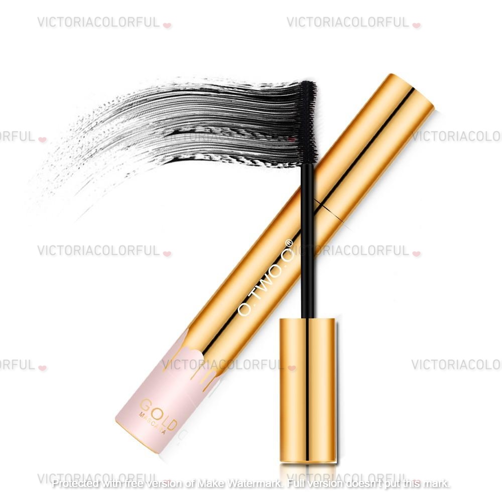 O.TWO.O Gold Mascara Waterproof Long Lasting Curling Eyelash Cosmetic Maskara badai tahan air dan tahan lama