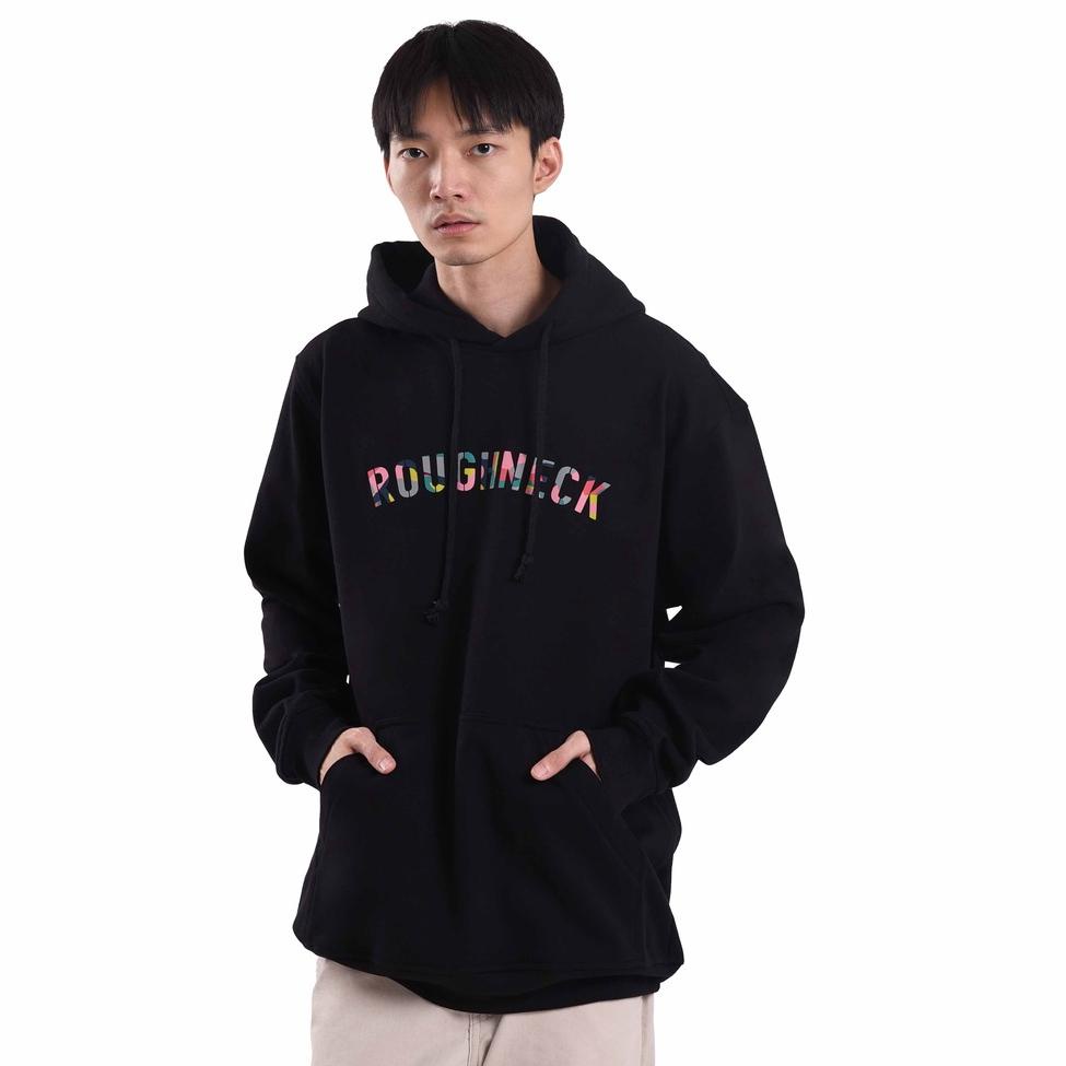 TERMURAH Roughneck H264 Sig Color Chalk Black Hoodie