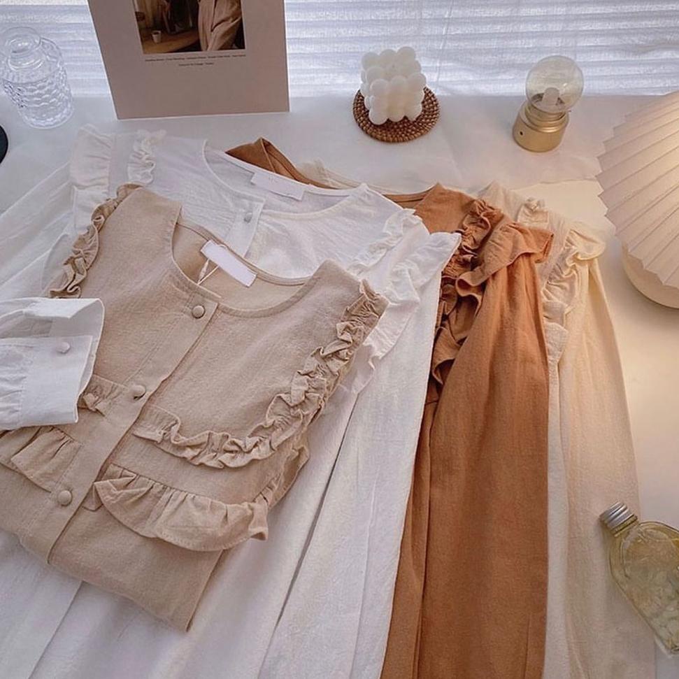 STOK TERBATAS BLOUSE CRINCLE / CILA BLOUSE / BLOUSE WANITA / BLUS KOREAN STYLE