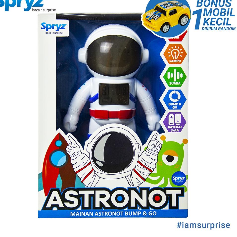 REKOMENDASI Spryz Astronot Mainan Bump & Go