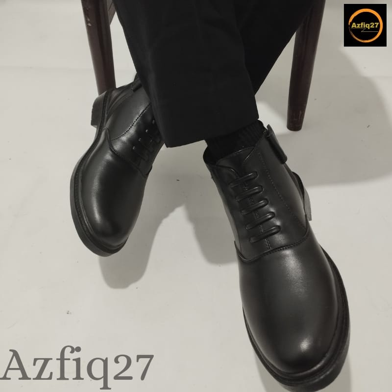 Sepatu Pdh Dop Tali Mati Tni Polri Security Original Terbaru Merk Azfiq27 #4 Dop