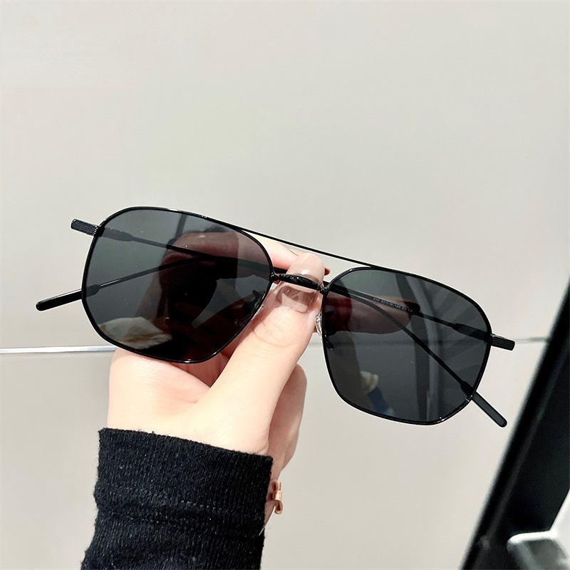 JIUERBA Kacamata Hitam Polarized Fashion Baru Gaya Vintage Pria Dan Wanita INS Seri Anti Ultraviolet Impor Merek Sunglasses