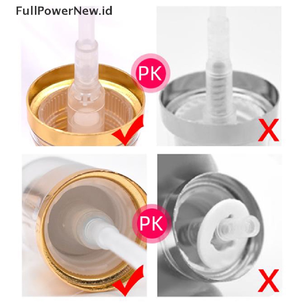 Power 1PC Cairan Pompa Foundation Cair Dengan Tombol Protect lock Tidak Bocor Alat Makeup ID