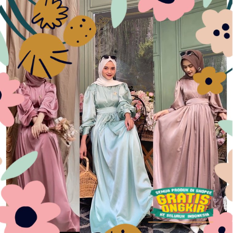 OLIVIA DRESS VIRAL BY BLASH  FREE BROSS / atasan baru