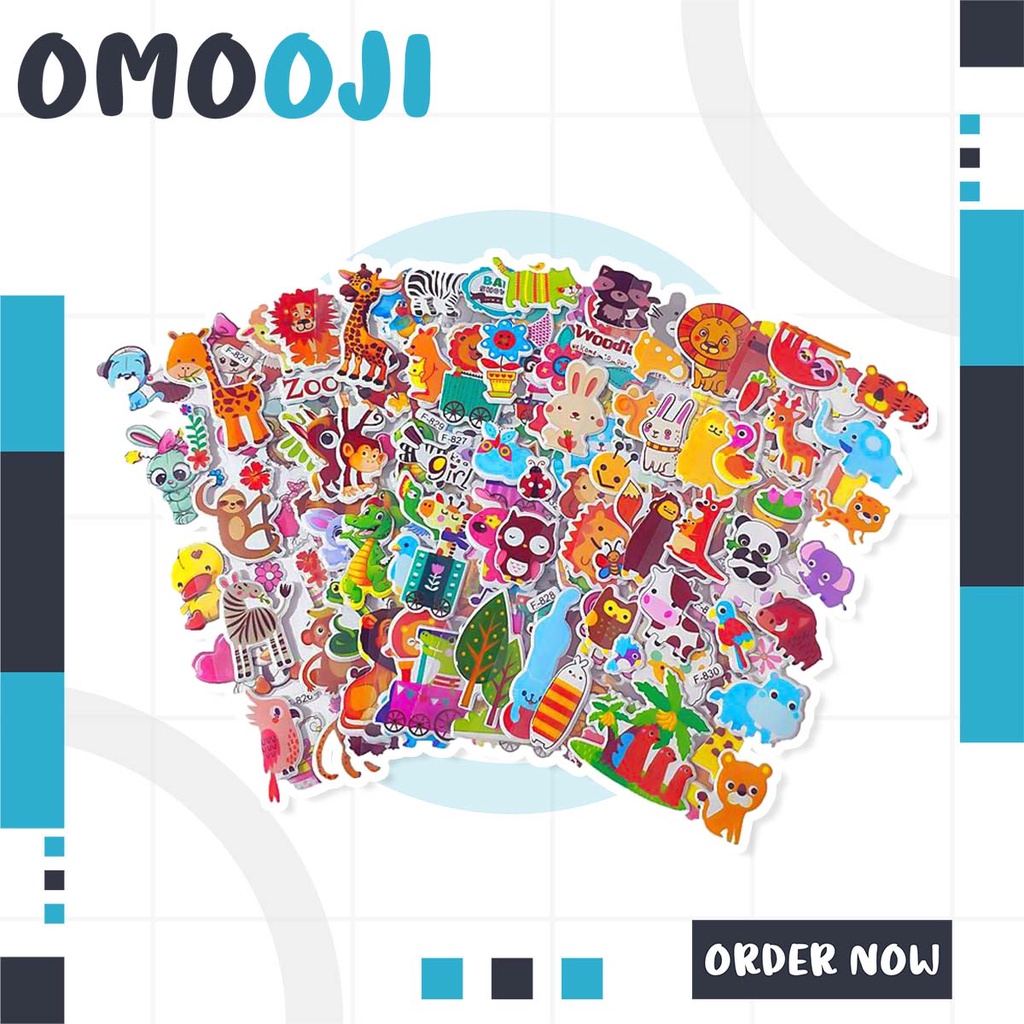 

Omooji - Stiker Timbul Random/ Stiker Anak / Stiker Karakter / Stiker Mainan Anak Perempuan / Stiker Tempel S057