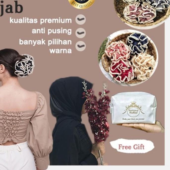 ✥ Jepit jepitan cepol  ikat rambut hijab jumbo jepitan rambut cepolan ❈