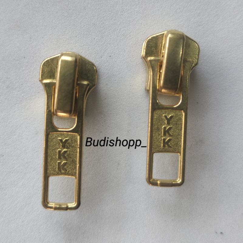 Kepala Resleting YKK Nomor 5 Besi Kuningan