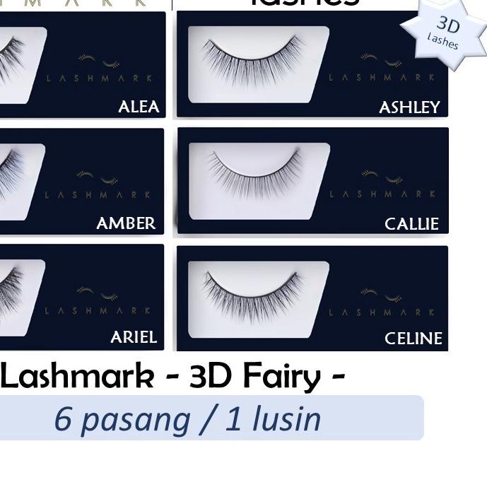 ● BULU MATA LASHMARK Eyelashes - 3D Fairy - 6 pasang / Lusinan ✿