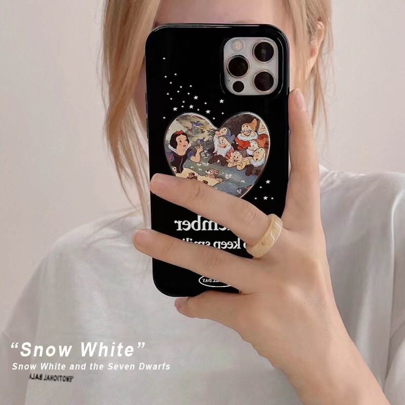 IPHONE Ins Pola Putih Salju Cocok Untuk Iphone14 14pro 14plus 13 13mini 13pro 13prm iPhone12 7Plus 8Plus Xr XS 13 12mini Pro Max Empat Sudut Casing Ponsel Tahan Guncangan