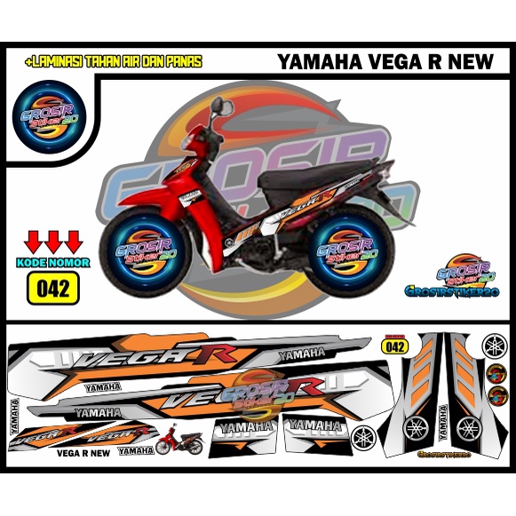 STRIPING VARIASI YAMAHA VEGA R NEW / STIKER VARIASI YAMAHA VEGA R NEW / STIKER MOTOR VARIASI