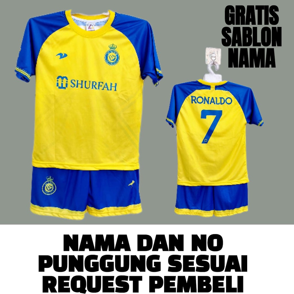 jersey baju ronaldo setelan baju al nasrr shurfah ronaldo