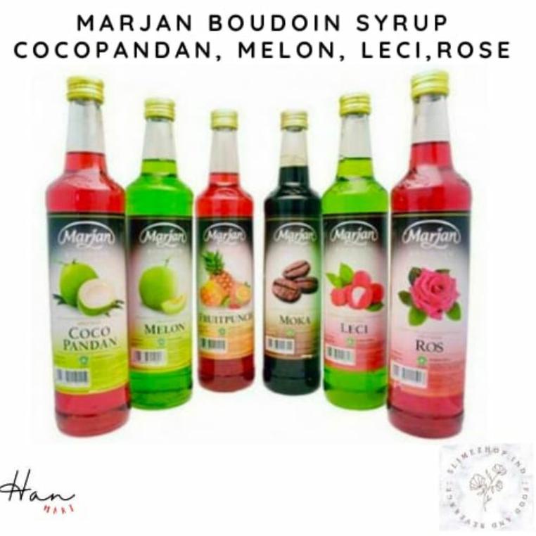 

L97 MARJAN BOUDOIN SYRUP COCOPANDAN / MELON / LYCHEE / ROSE 460ML READY ✉