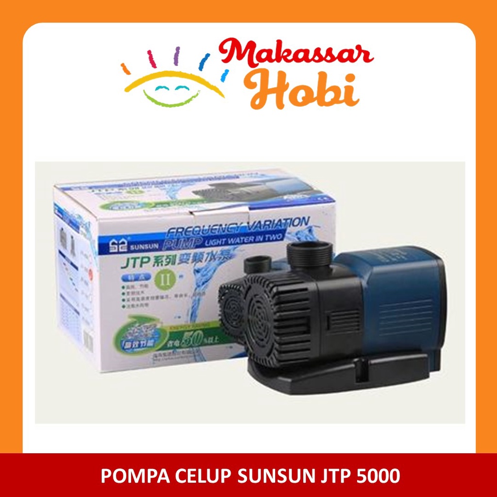Sunsun JTP 5000 Pompa Celup Aquarium Kolam Ikan Hemat Listrik Energi