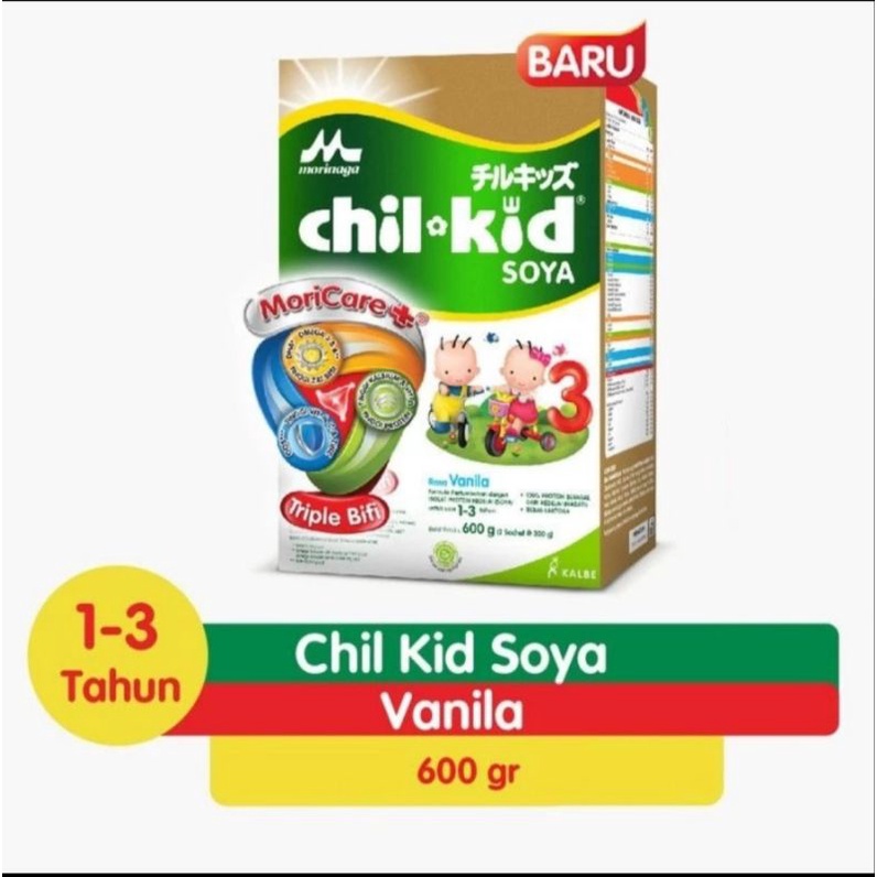 Chil Kid Soya vanila 600gr 600 gr susu anak 1-3 tahun