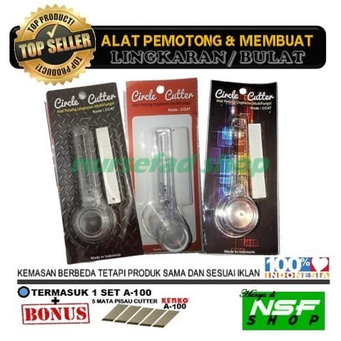 Cutter Alat Pemotong Lingkaran / Pemotong Kertas Bulat / Circle Cutter
