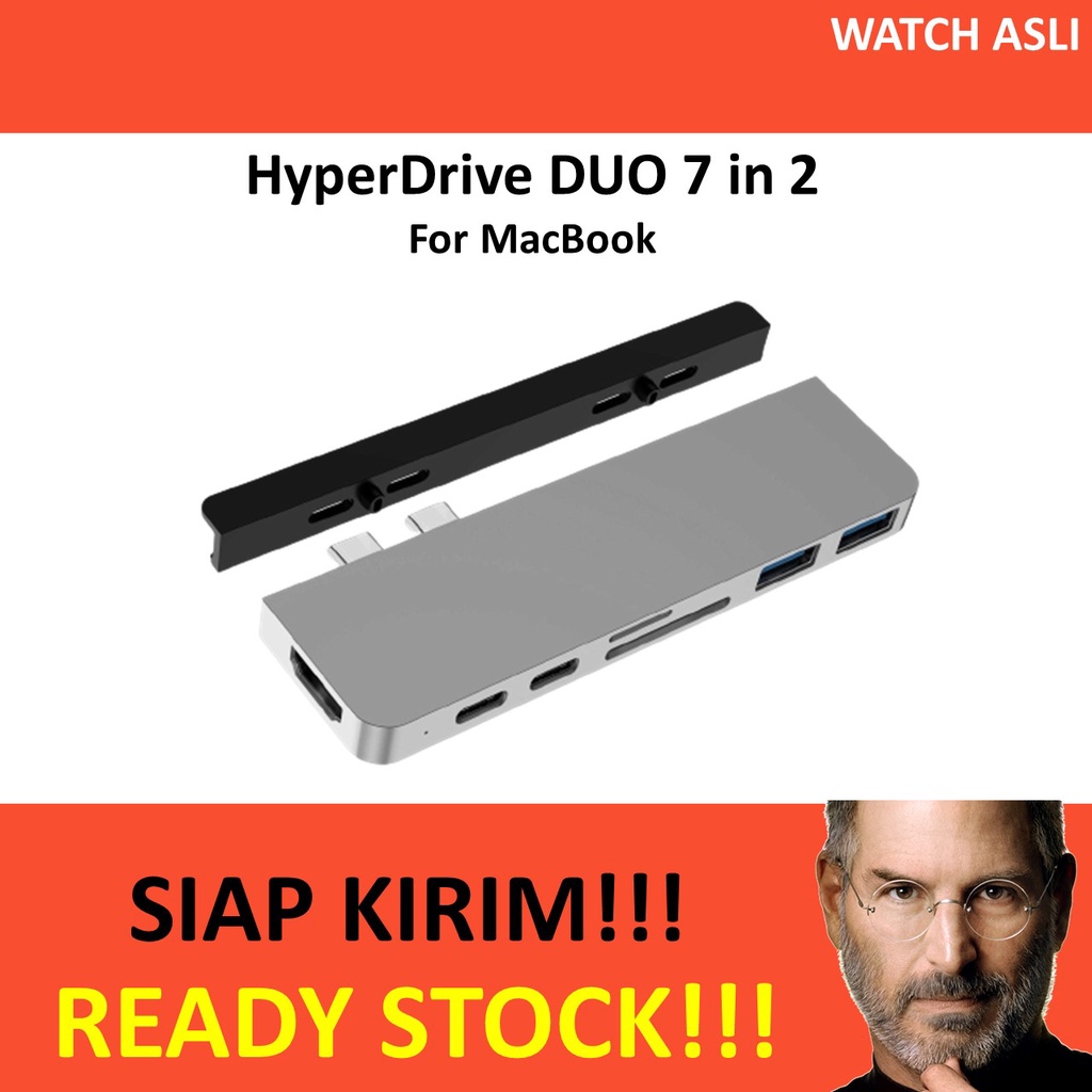 HyperDrive DUO 7 in 2 for MacBook Pro Air 2016