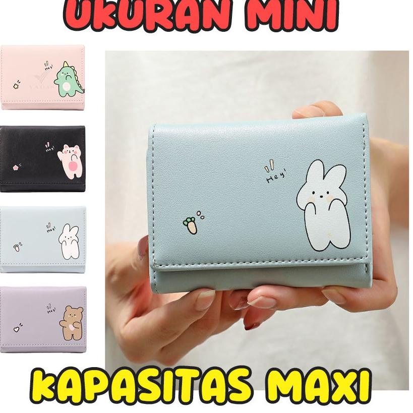 Terlaris Today Dompet Wanita Anak Remaja Lucu Mini Lipat 3 Import Ala Korea 