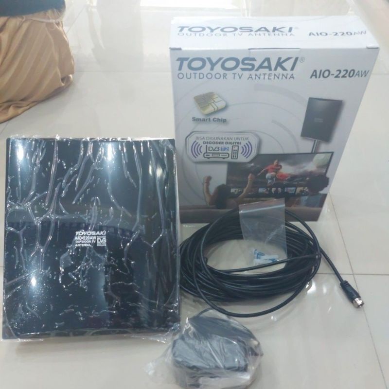 ANTENA DIGITAL TOYOSAKI OUTDOOR AIO 220 AW / ANTENA OUTDOOR TOYOSAKI TERLARIS / ANTENA DIGITAL JERNI