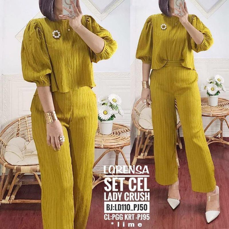 LORENSA SET WANITA // SETELAN LADYCRUSH WANITA
