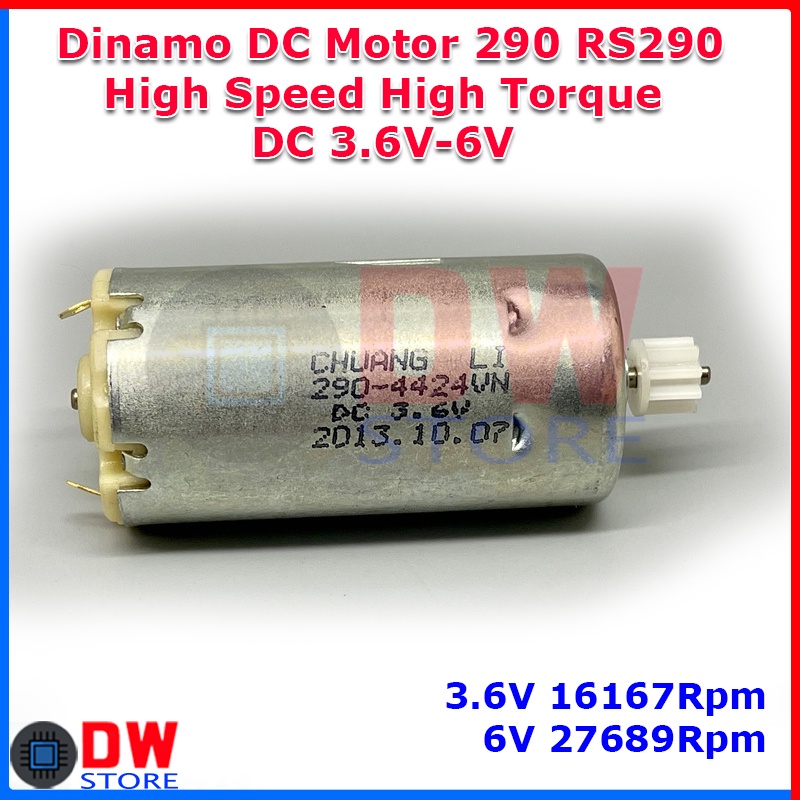 Dinamo DC Motor 290 RS290 High Speed Mobil RC Mainan DC 3.6V - 5V