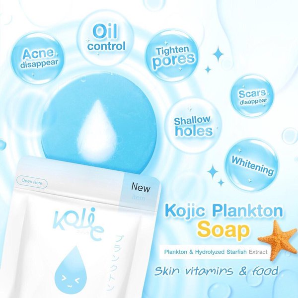 KOJIC PLANKTON BRIGHT &amp; GLOW SOAP 90GR BESAR