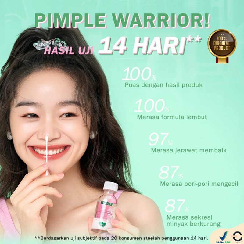 [ORI BPOM] BNB barenbliss Pimple Warrior! Salicylic Acid Acne Drying Lotion - Acne Spot Treatment Care | BNB Barenbliss Pimple Warrior Salicylic Acid Acne Drying Lotion 35g