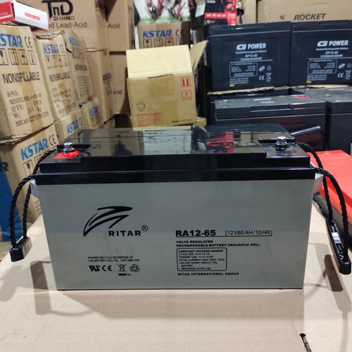 BATTERY AKI KERING VRLA RITAR 12V 65AH LIKE GOOD