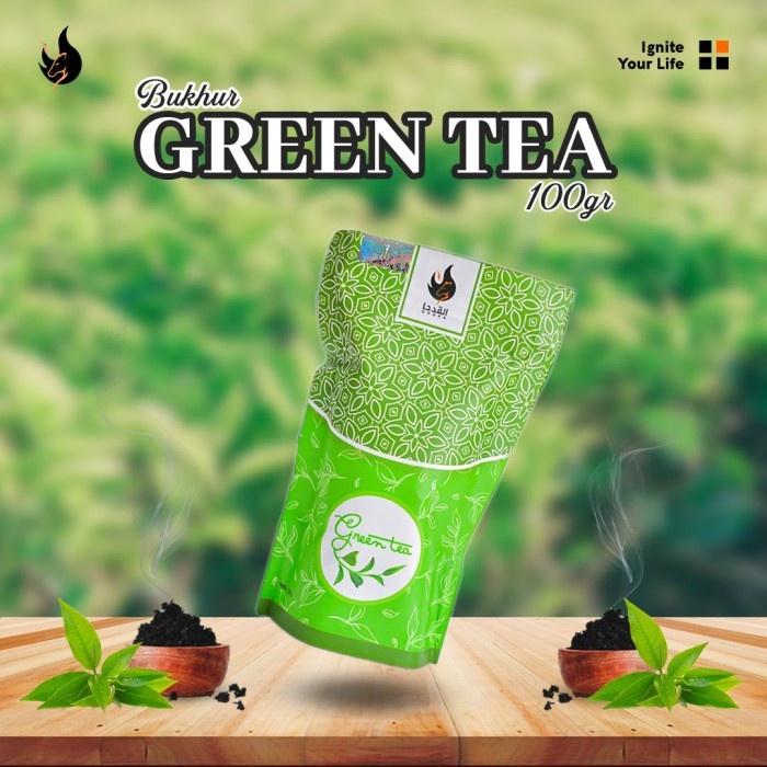 Bukhur Buhur Dupa Serbuk QODHA 100gr 100 Gram Aroma GREEN TEA