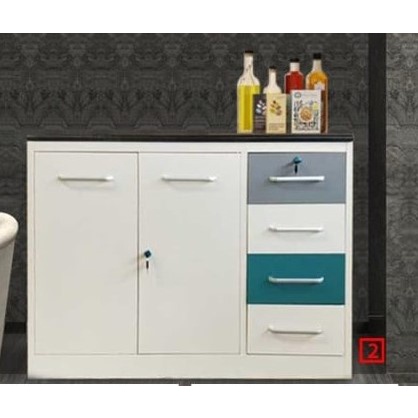 Lemari Sayur Gantung Import Plat Besi - Kitchen Set Minimalis - Tempat Penyimpanan Dapur - Berlaku C