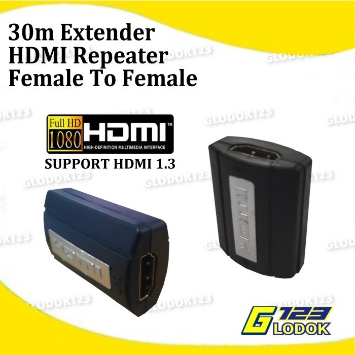 HDMI Repeater Extender Amplifier Booster Adapter Female To Female HDTV