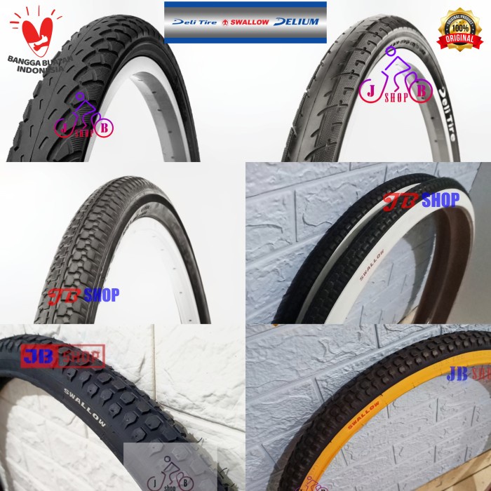 Ban Ban Luar Sepeda 26 X 175 1.75 26X175 Swallow Deli Soft No Kenda Maxxis
