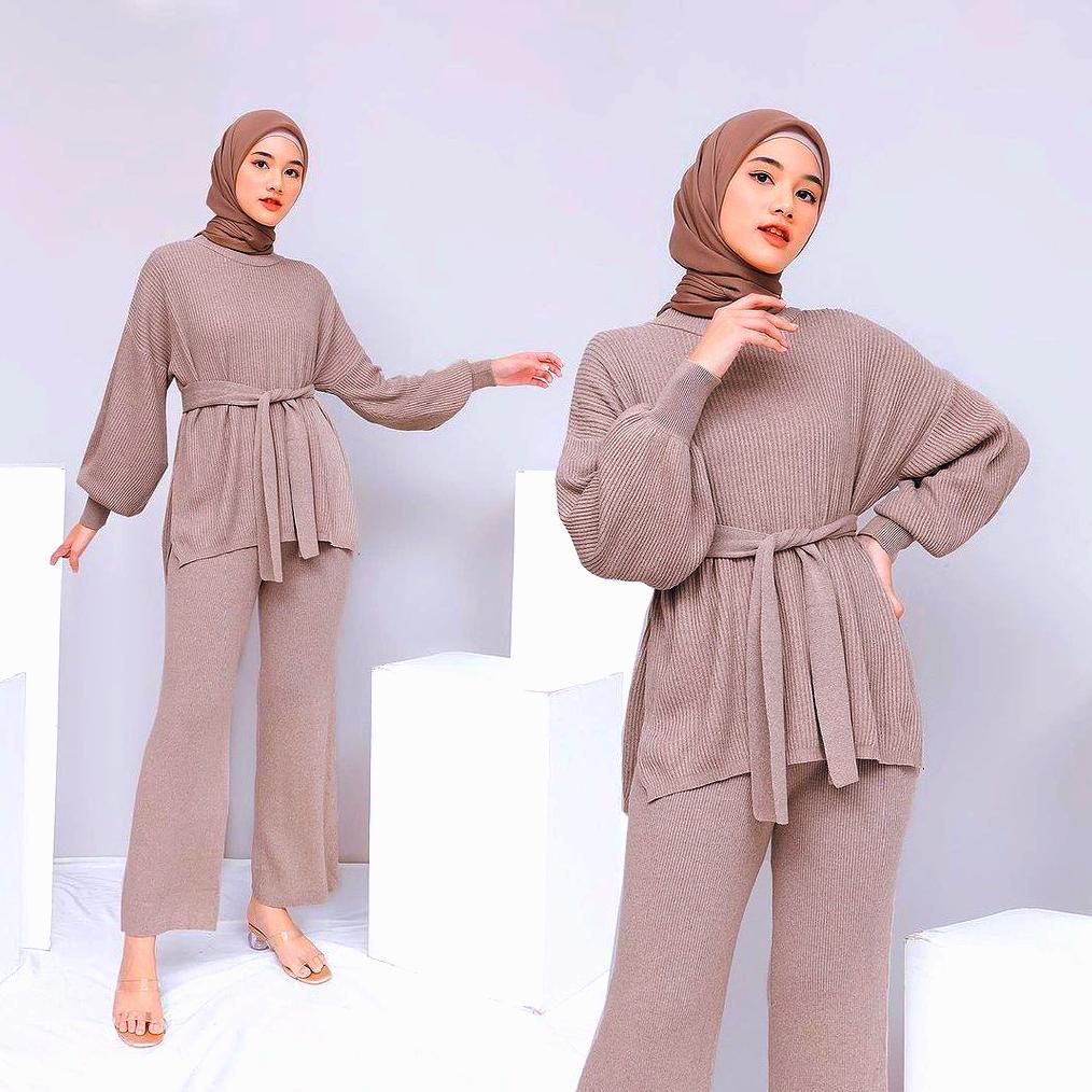 One Set- Setcel Kulot + Sweater Balon Knit