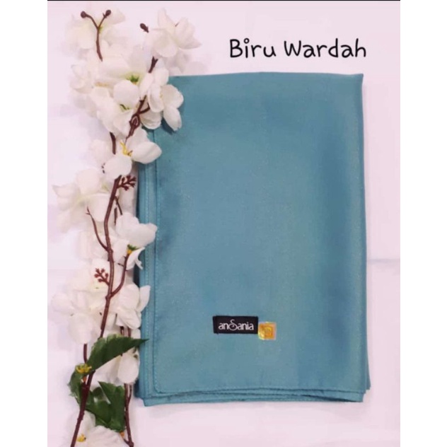 hijab segiempat shinar glamour size 115x115/kerudung hijab segiempat shinar glamour warna biru warda