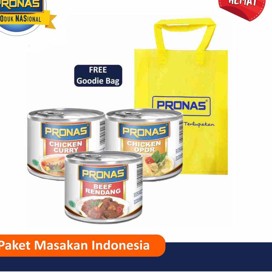 

12.12 FLASH SALE PRONAS Paket lengkap Masakan Indonesia Free Tote Bag grosir