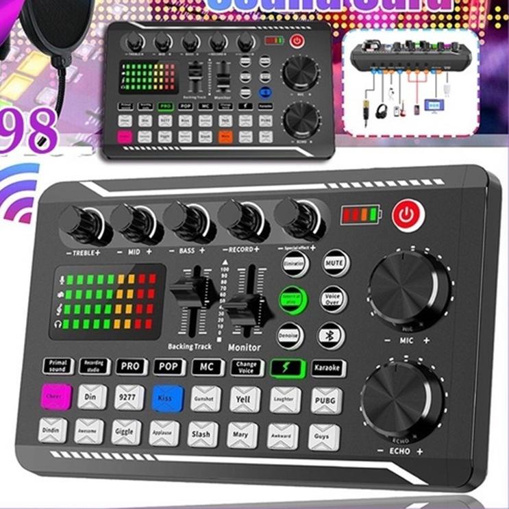 ➢ Soundcard Sound Card F998 Live Mixer Audio Broadcast Recording / Live Soundcard v8 Soundcard v8s M