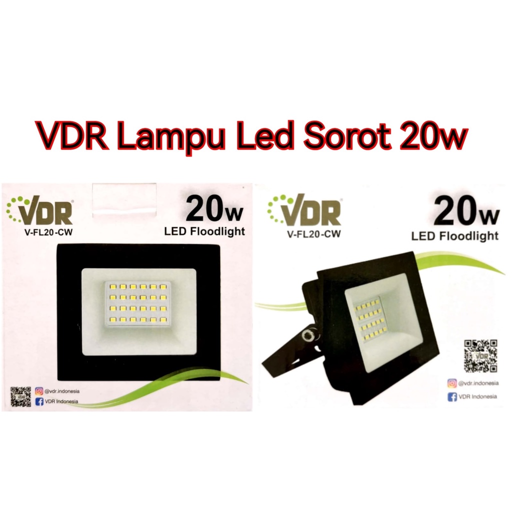 VDR Lampu LED Sorot Panel 10W 20W