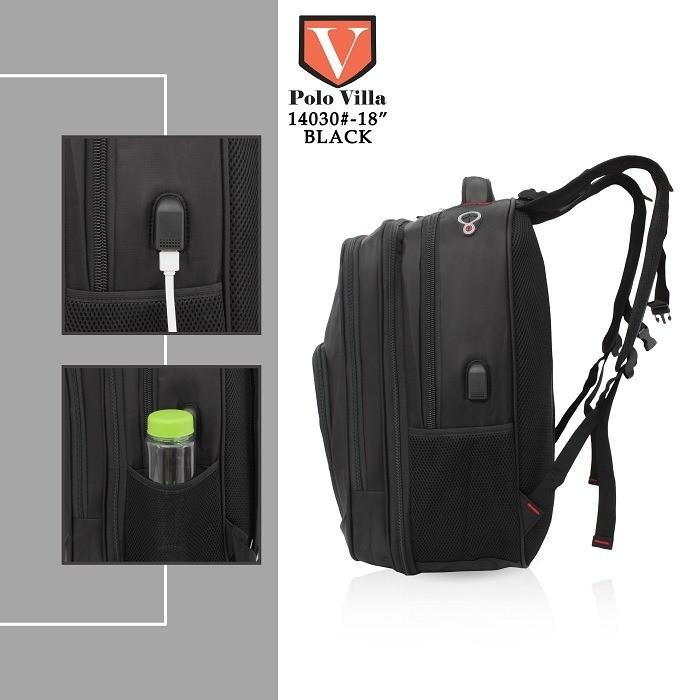 Tas Ransel Polo Villa Expandable 31L 14030 - Laptop Backpack Usb
