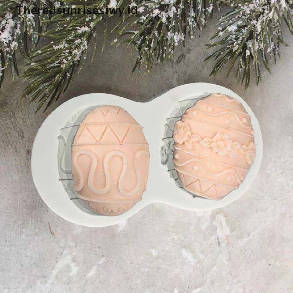 # Baju Lebaran # Easter Rabbit Fondant Cetakan Silikon Wortel Alat Kue Cookies Baking Egg Mold~