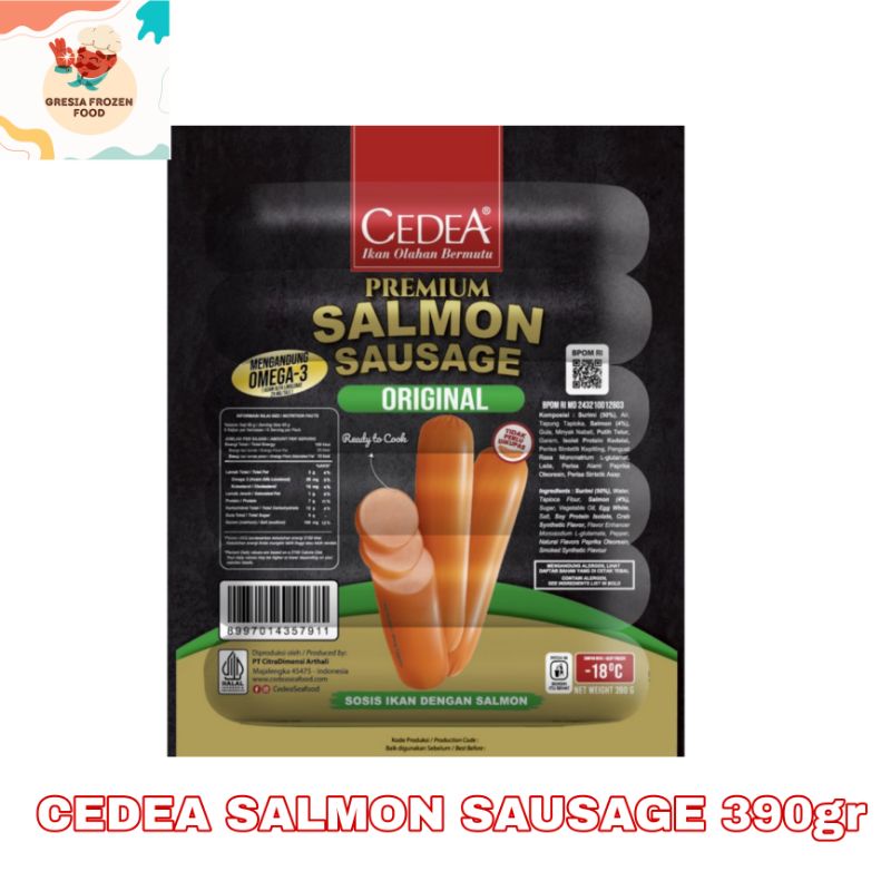 

Ceda Salmon Sausage isi 6pcs