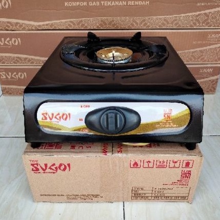 PAKET Kompor 1 Tungku SUGOI Teflon GRATIS + SELANG REGULATOR MANTAP