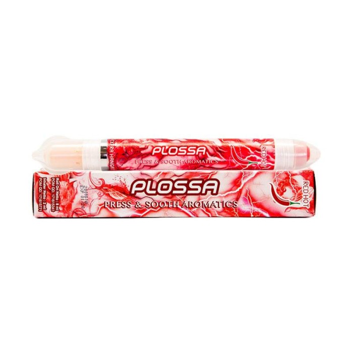 PLOSSA INHALER | ROLL ON 8 ML | HIDUNG BUNTU | FLU - plosa REDHOT