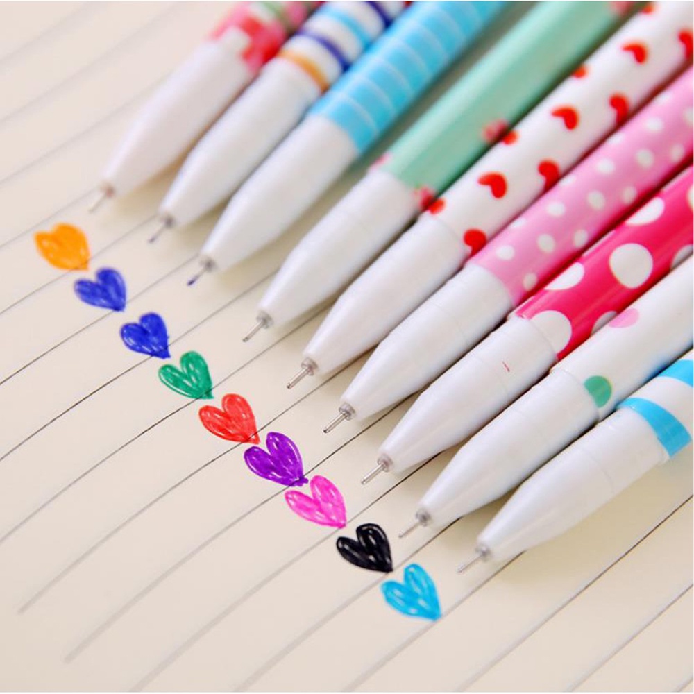 Lakhu Pulpen Pen Gel Motif Lucu 10Pcs/Ballpoint Bolpen Gel Karakter