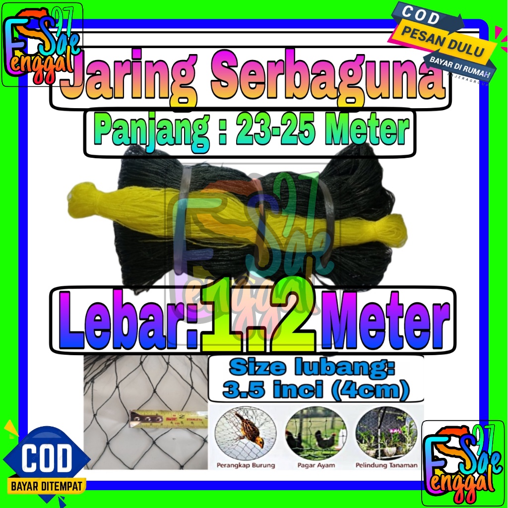 Jaring Ayam 1,2 Meter Jaring Pagar Ayam Kandang jaring tanaman jaring kandang hewan jaring serbaguna